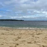 Soft sand and unofficially nude at Little Congwong Beach in Sydney